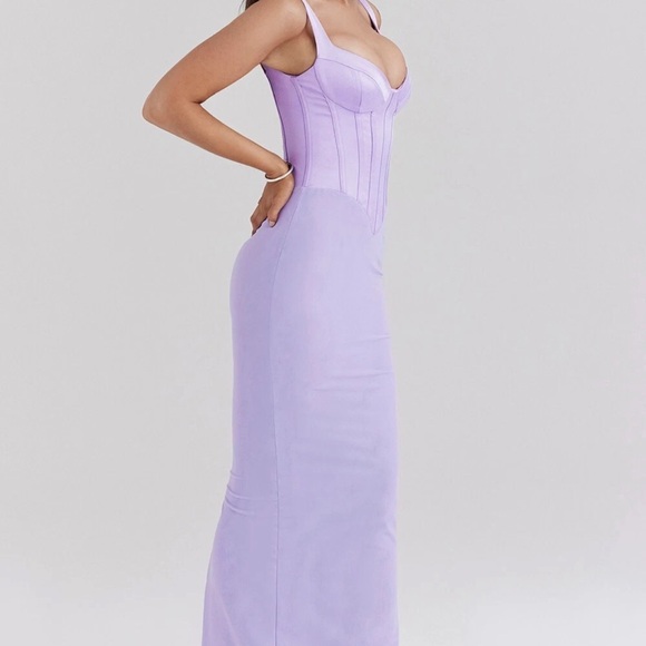 House of CB Lavender Corset Slip Dress orchid breeze small - Picture 9 of 12